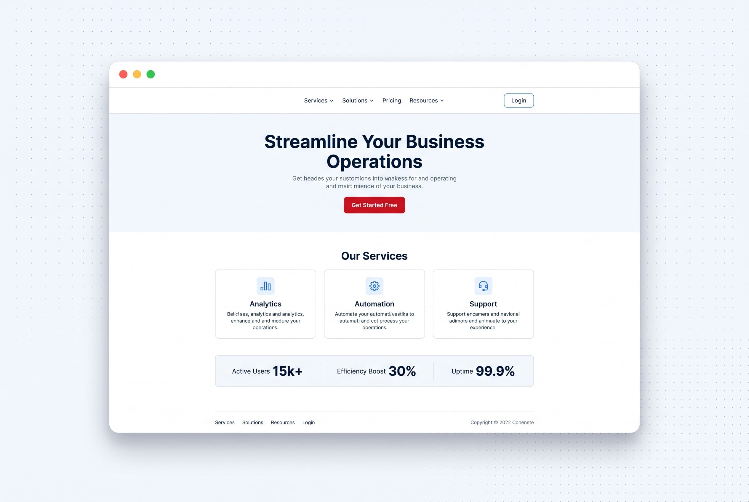 Mockup Website doanh nghiệp