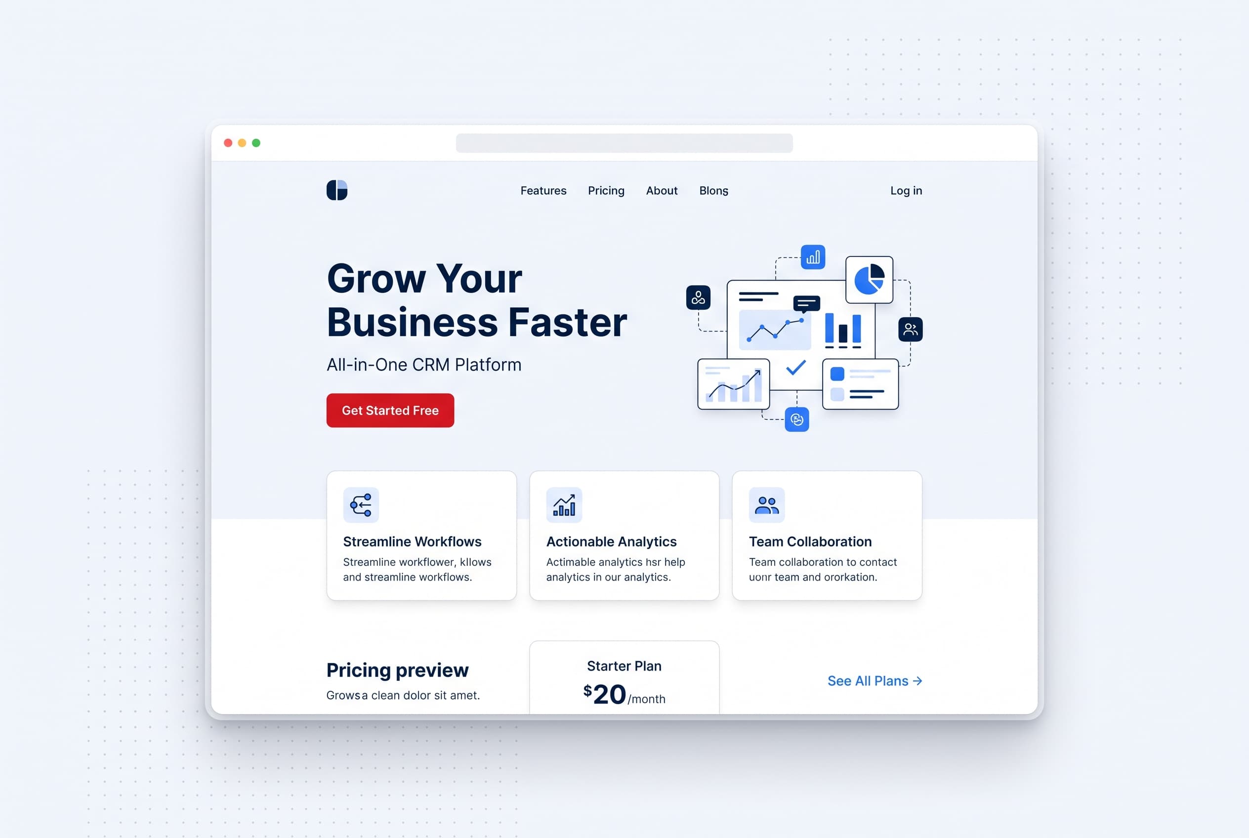 Mockup Landing page bán hàng